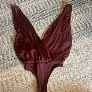 Free People Rich Burgundy Chemise